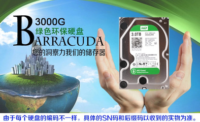深度剖析 西部數據WD30EZRX綠盤3TB硬盤的性能與市場定位